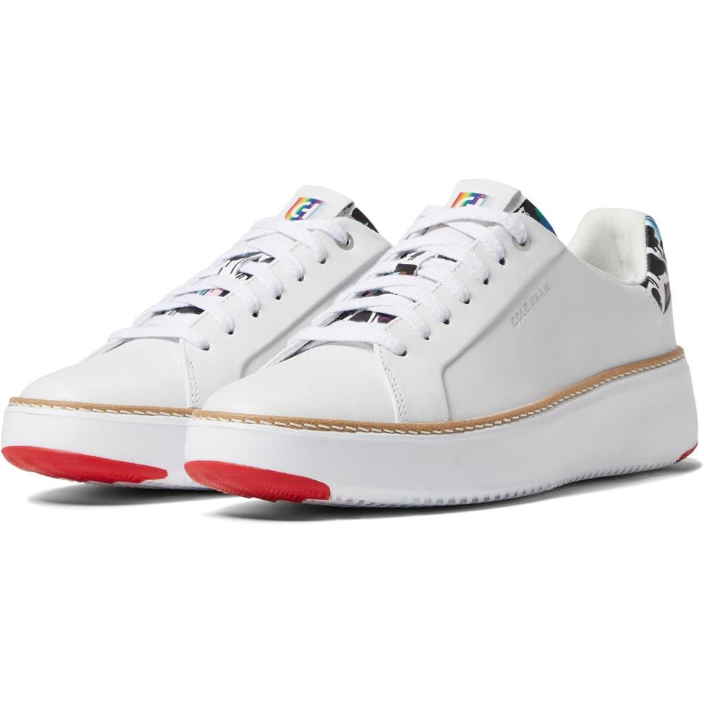 image:imageCole Haan Womens Grandpro Topspin Court SneakerWhiteGraffiti