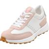 White Mesh/Cameo Rose Suede/Silver