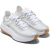 Silver Leather/White Leather