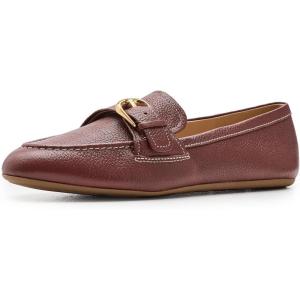Cole Haan Women’s Grand Ambition Alette Buckle Loafers(Ch Mahogany Tumbled Leather)