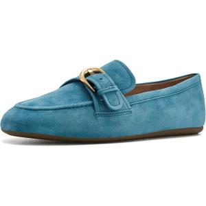 Cole Haan Women’s Grand Ambition Alette Buckle Loafers(Provincial Blue Suede)