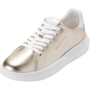 Cole Haan Women’s Grand Hurrion Cup Lace-to-Toe(Gold/White/White)