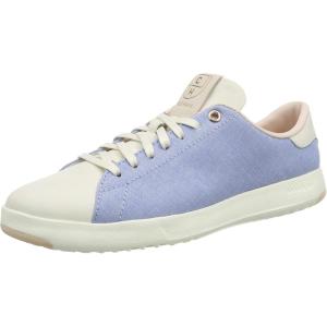 Cole Haan Women’s GrandPro Tennis Leather Lace OX Fashion Sneaker(Chambray/Ivory)