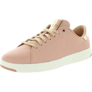 Cole Haan Women’s GrandPro Tennis Leather Lace OX Fashion Sneaker(Mahogany Rose Leather/Rose Gold)