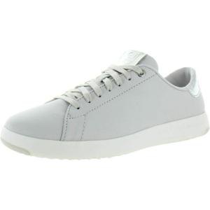 Cole Haan Women’s GrandPro Tennis Leather Lace OX Fashion Sneaker(Nimbus Cloud Leather/Argento)
