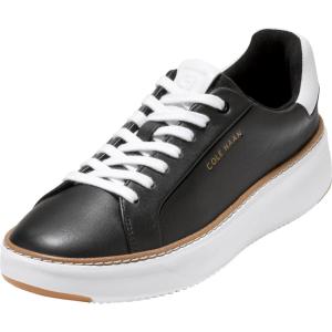 Cole Haan Women’s Grandpro Topspin Court Sneaker(Black Waterproof Leather)