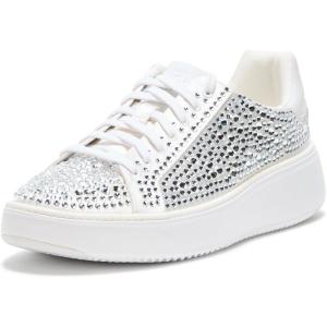 Cole Haan Women’s Grandpro Topspin Court Sneaker(Crystal Silver/White)