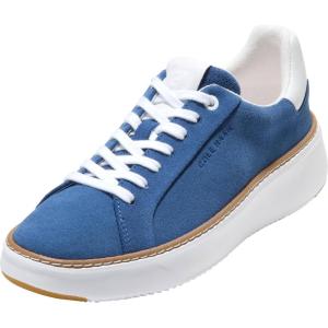 Cole Haan Women’s Grandpro Topspin Court Sneaker(Dutch Blue Suede/Optic White)