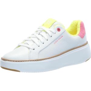Cole Haan Women’s Grandpro Topspin Court Sneaker(White Tumbled Leather/Cam)