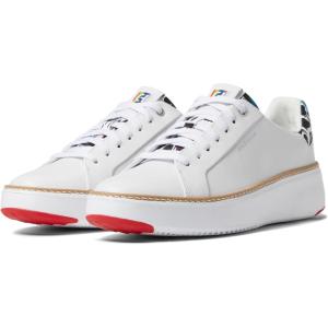 Cole Haan Women’s Grandpro Topspin Court Sneaker(White/Graffiti)