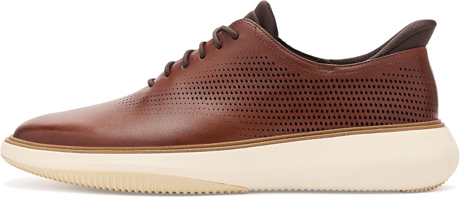 image:imageCole Haan Mens Grand Phaze QuickOn Laser Cut OxfordBritish TanDark Natural