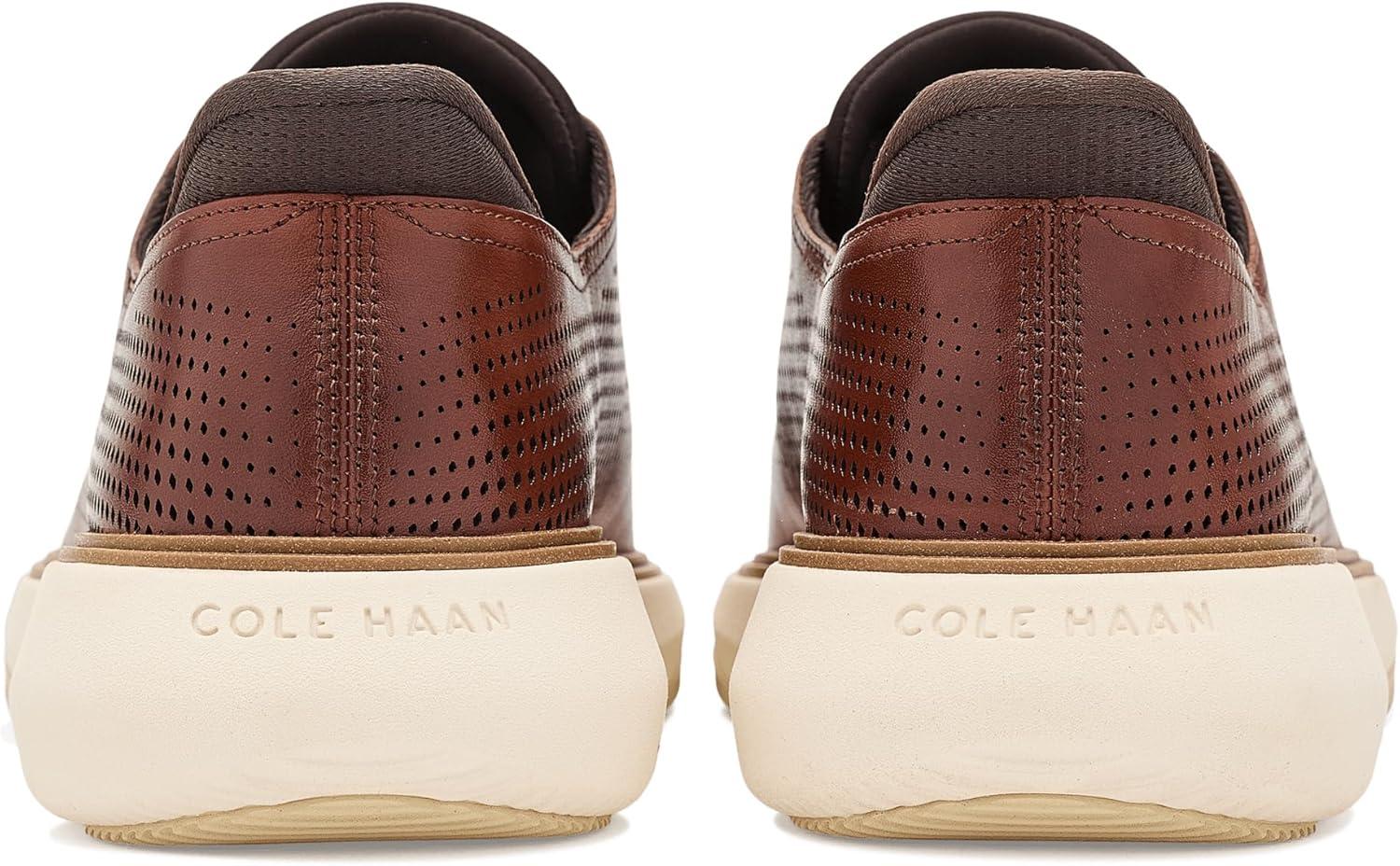 image:imageCole Haan Mens Grand Phaze QuickOn Laser Cut OxfordBritish TanDark Natural