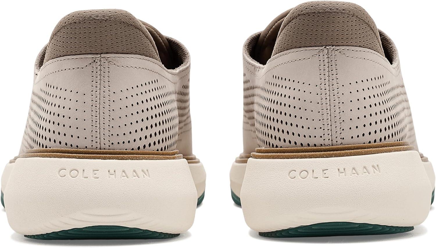 image:imageCole Haan Mens Grand Phaze QuickOn Laser Cut OxfordOxford Tan NubuckNavy BlazerIvory