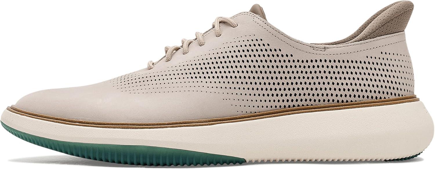 image:imageCole Haan Mens Grand Phaze QuickOn Laser Cut OxfordOxford Tan NubuckNavy BlazerIvory