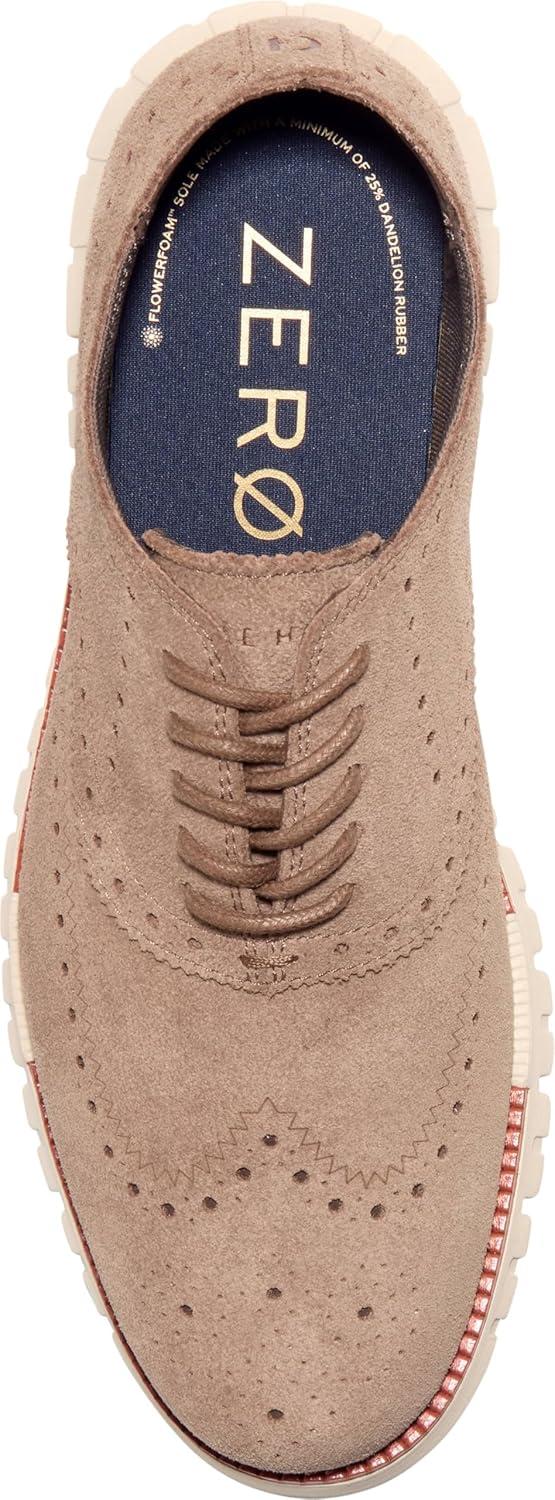 image:imageCole Haan Mens Zerogrand Remastered Wingtip OxfordLight Whiskey SuedeRedwoodAngora