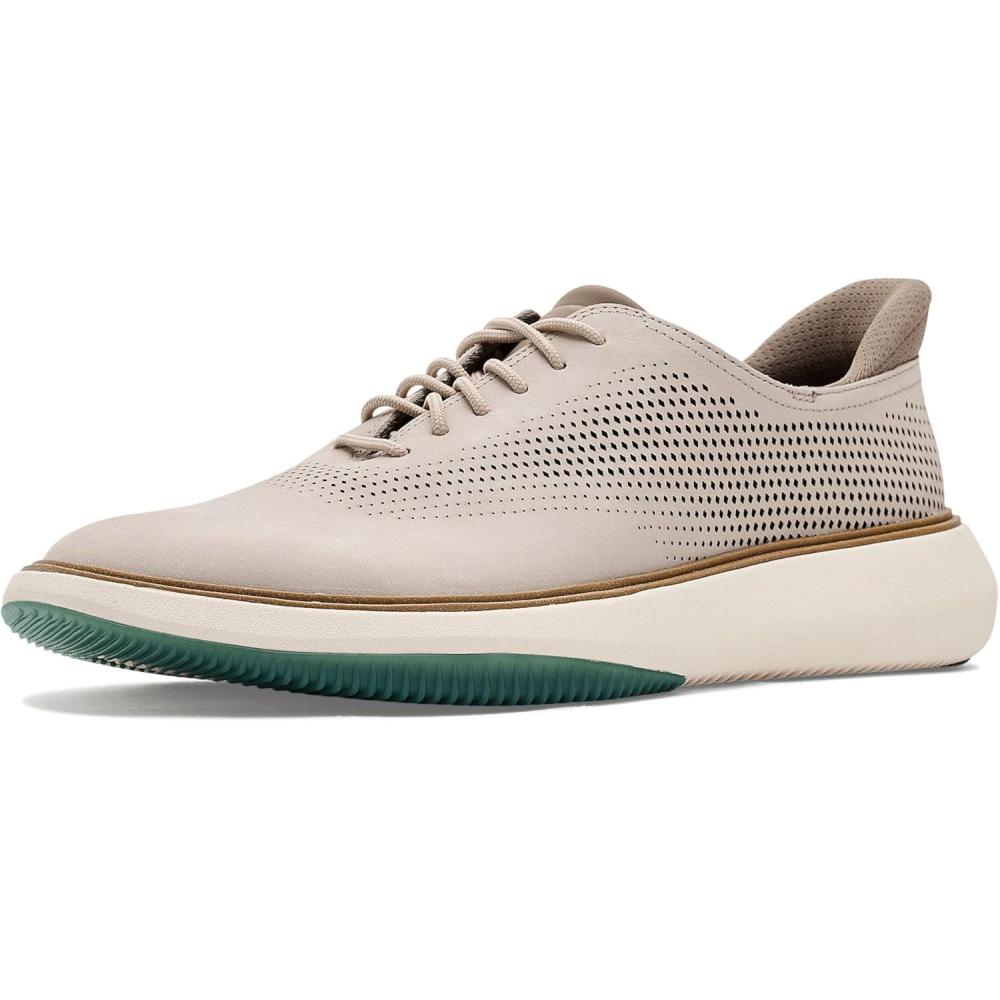 image:imageCole Haan Mens Grand Phaze QuickOn Laser Cut OxfordOxford Tan NubuckNavy BlazerIvory