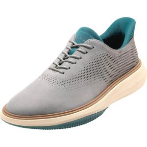 Cole Haan Men’s Grand Phaze Quick-On Laser Cut Oxford(Ultimate Gray Nubuck/Mediterranea/Dove)