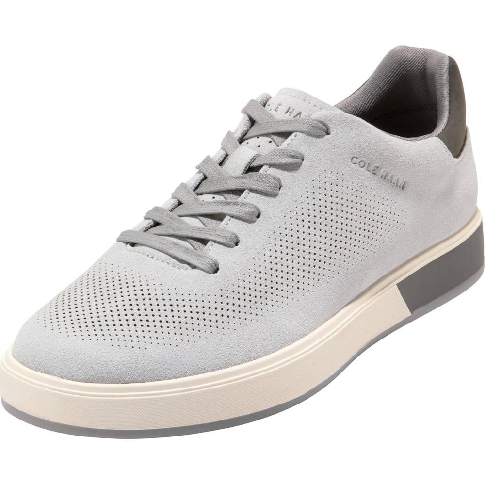 image:imageCole Haan Mens Grandpro Angleace SneakerGray Dawn SuedeCastlerockIvory
