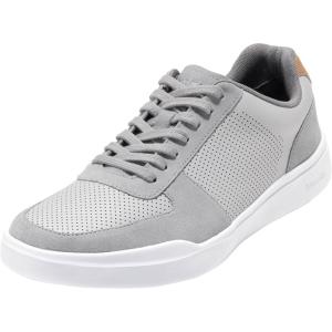 Cole Haan Men’s Grand Crosscourt Modern Perforated Sneakers(Ultimate Gray/Oyster Mushroom/Optic White)