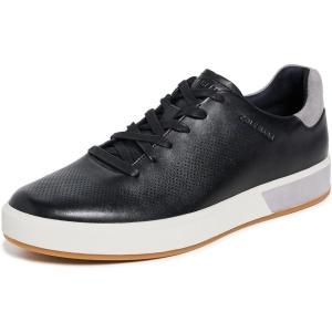 Cole Haan Men’s Grandpro Angleace Sneaker(Black/Sea Stone)